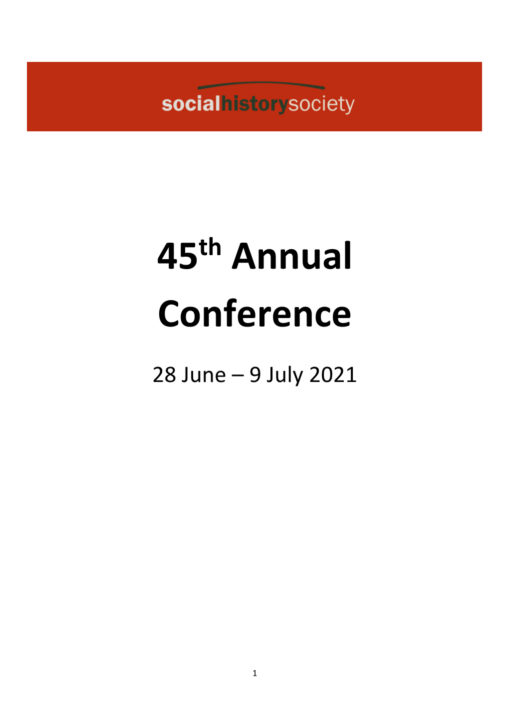 45 Annual Conference