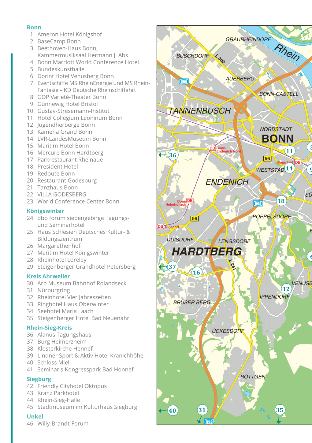 Bonn Hardtberg 11 7 KÜDINGHOVEN Rolands- Windhagen Neustadt- a 61 AB-Kreuzniederholtorf30 36 BEUEL Niederholtorfwerth Wied Meckenheim 17