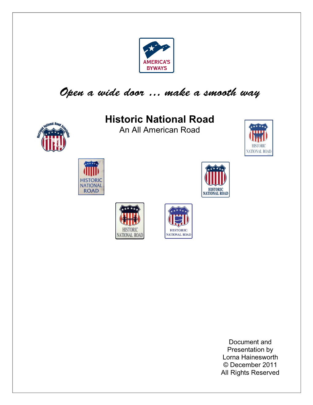 Historic National Road an All American Road