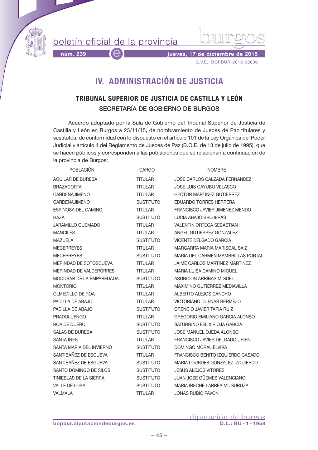 Iv. Administración De Justicia