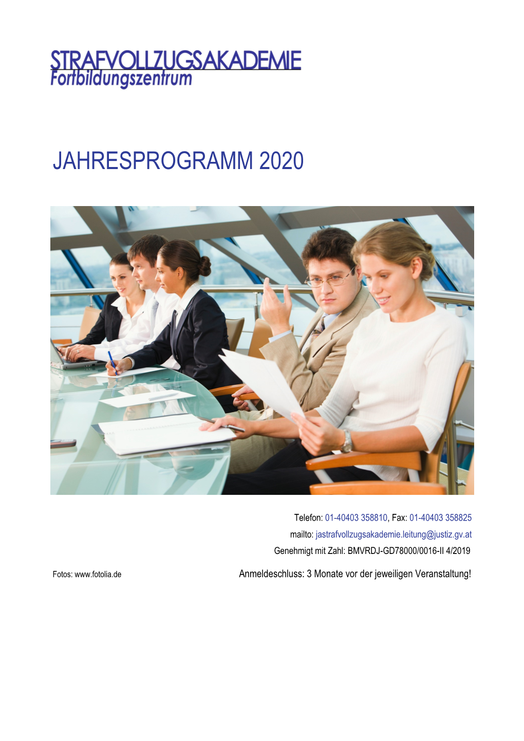 Jahresprogramm 2020