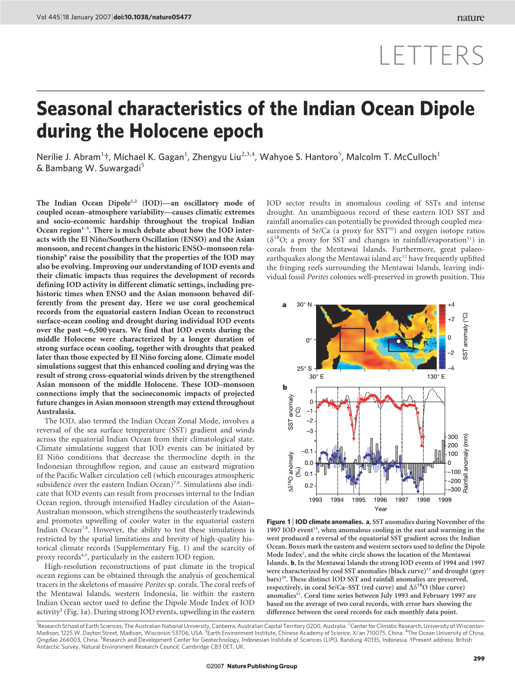 Seasonal Characteristics of the Indian Ocean Dipole During the Holocene Epoch