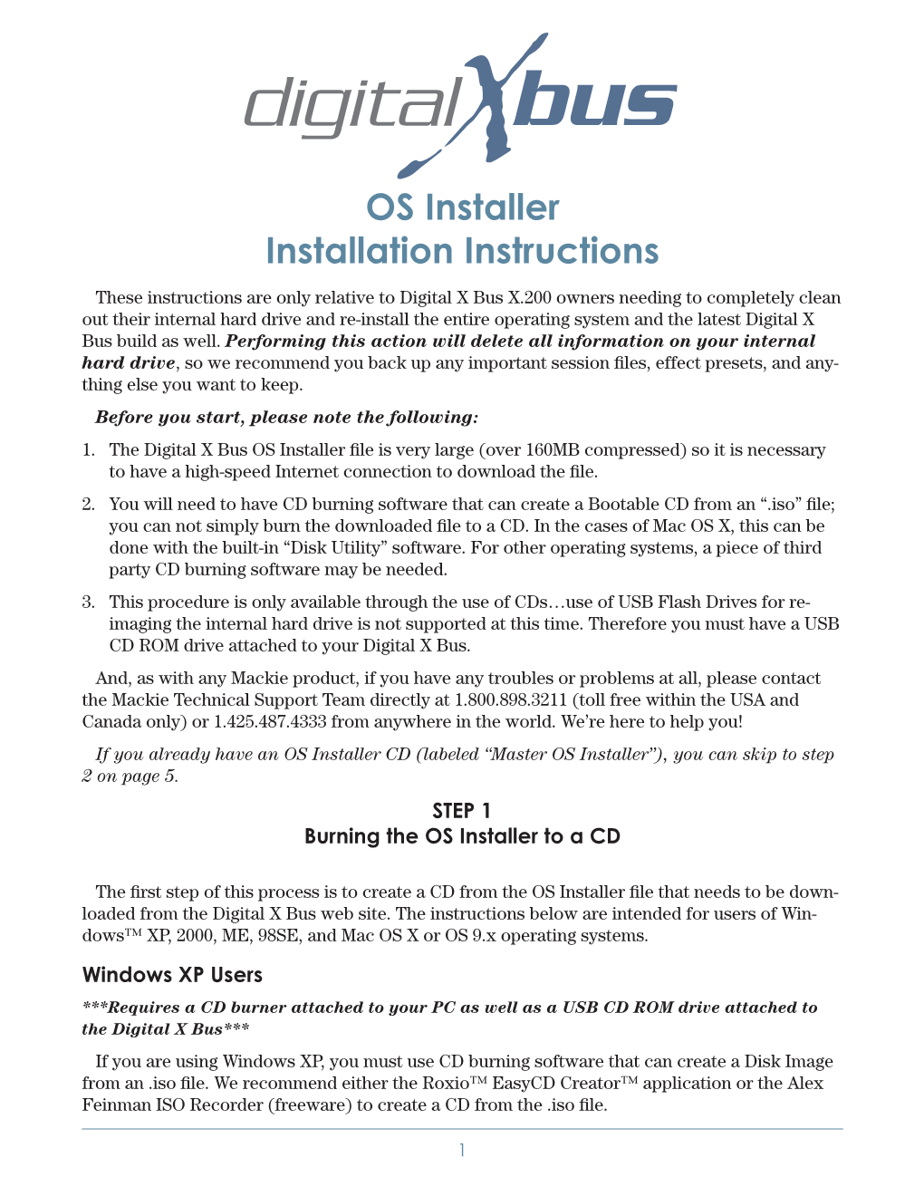OS Installer Installation Instructions