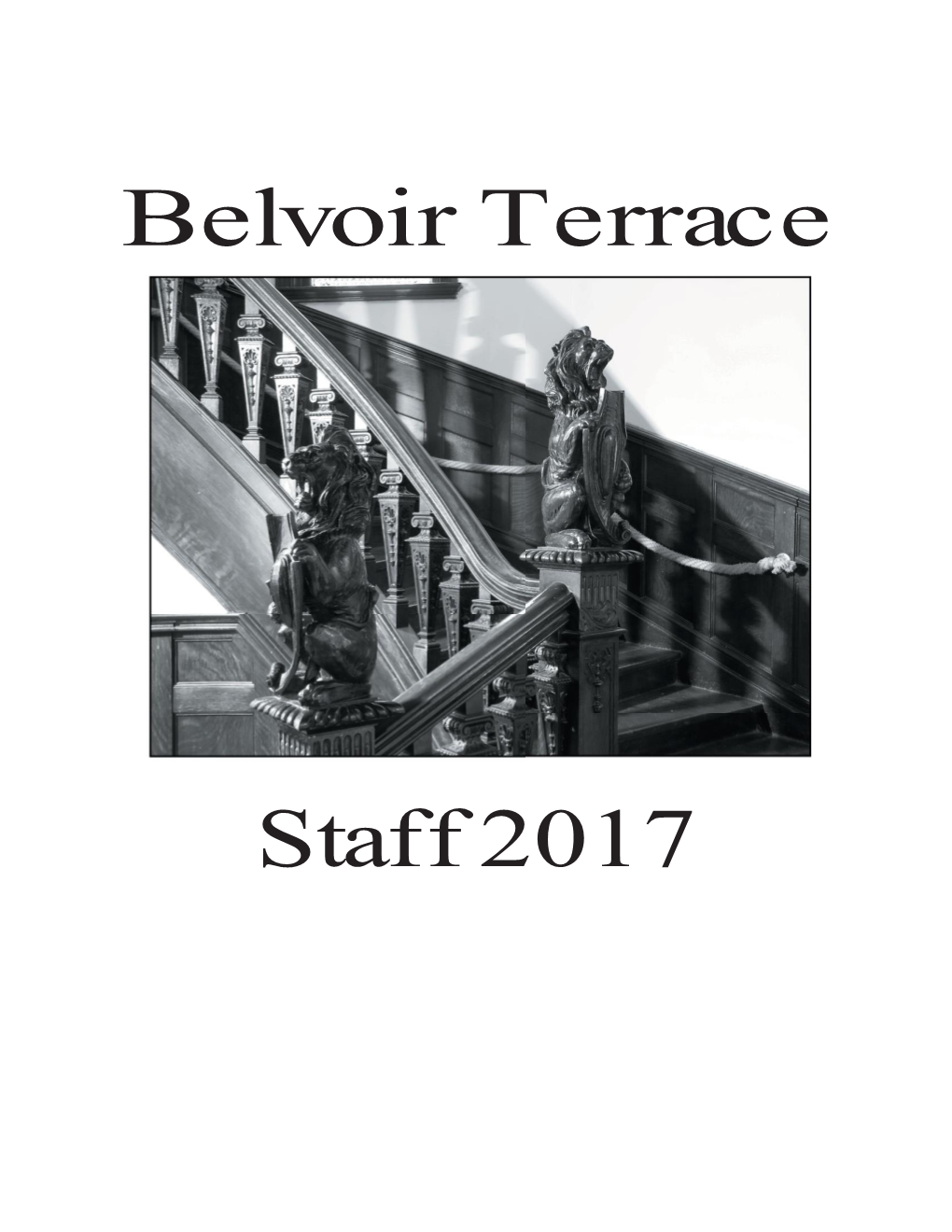 Belvoir Terrace Staff 2017