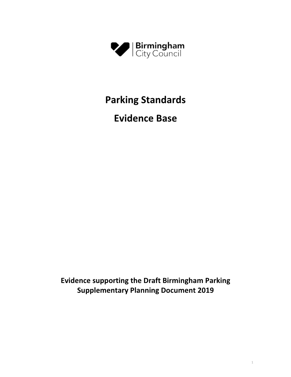 Parking Standards Evidence Base