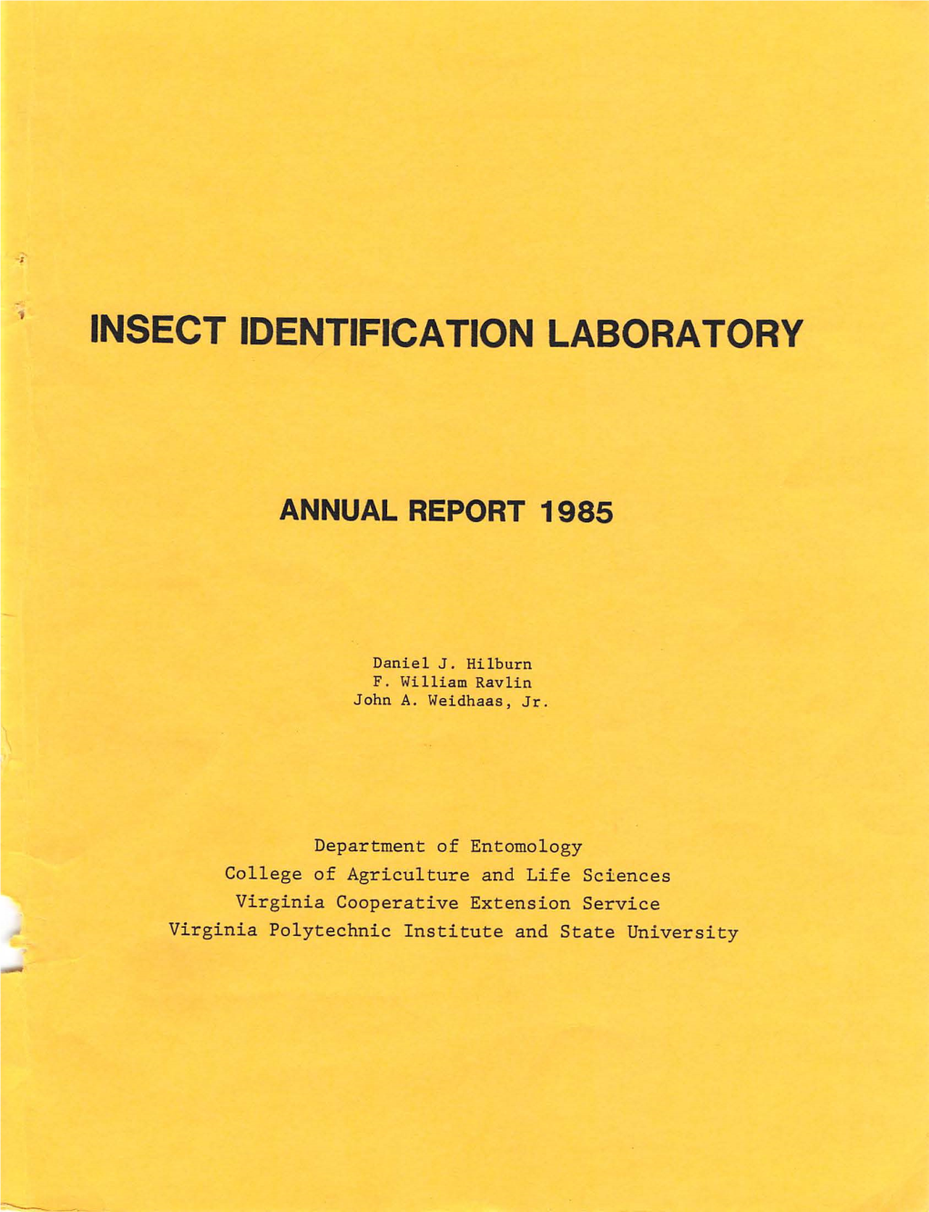 Insect Identification Laboratory