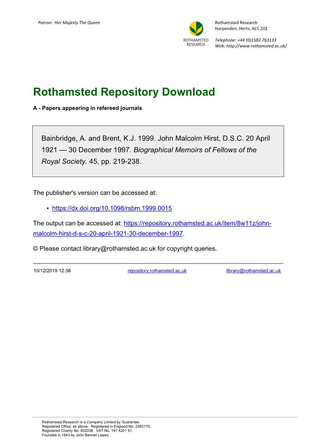 Rothamsted Repository Download