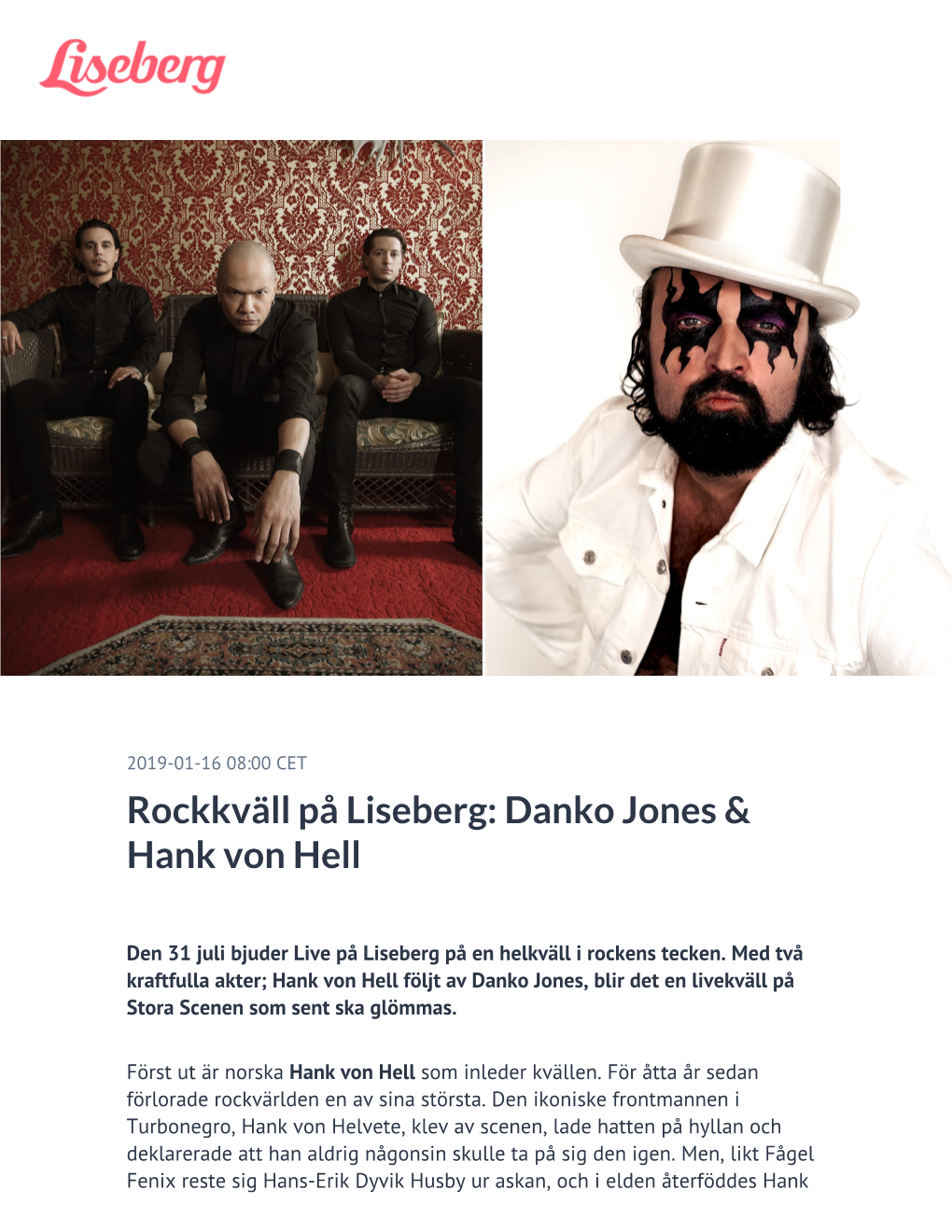 Danko Jones & Hank Von Hell