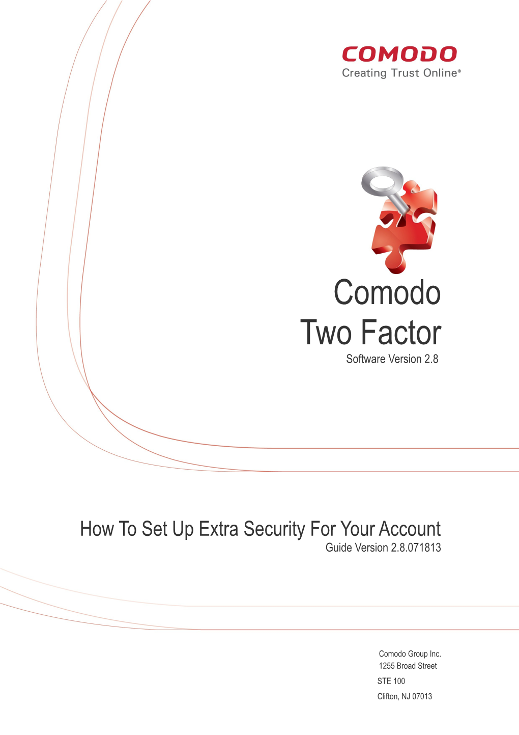 Comodo Two Factor Software Version 2.8