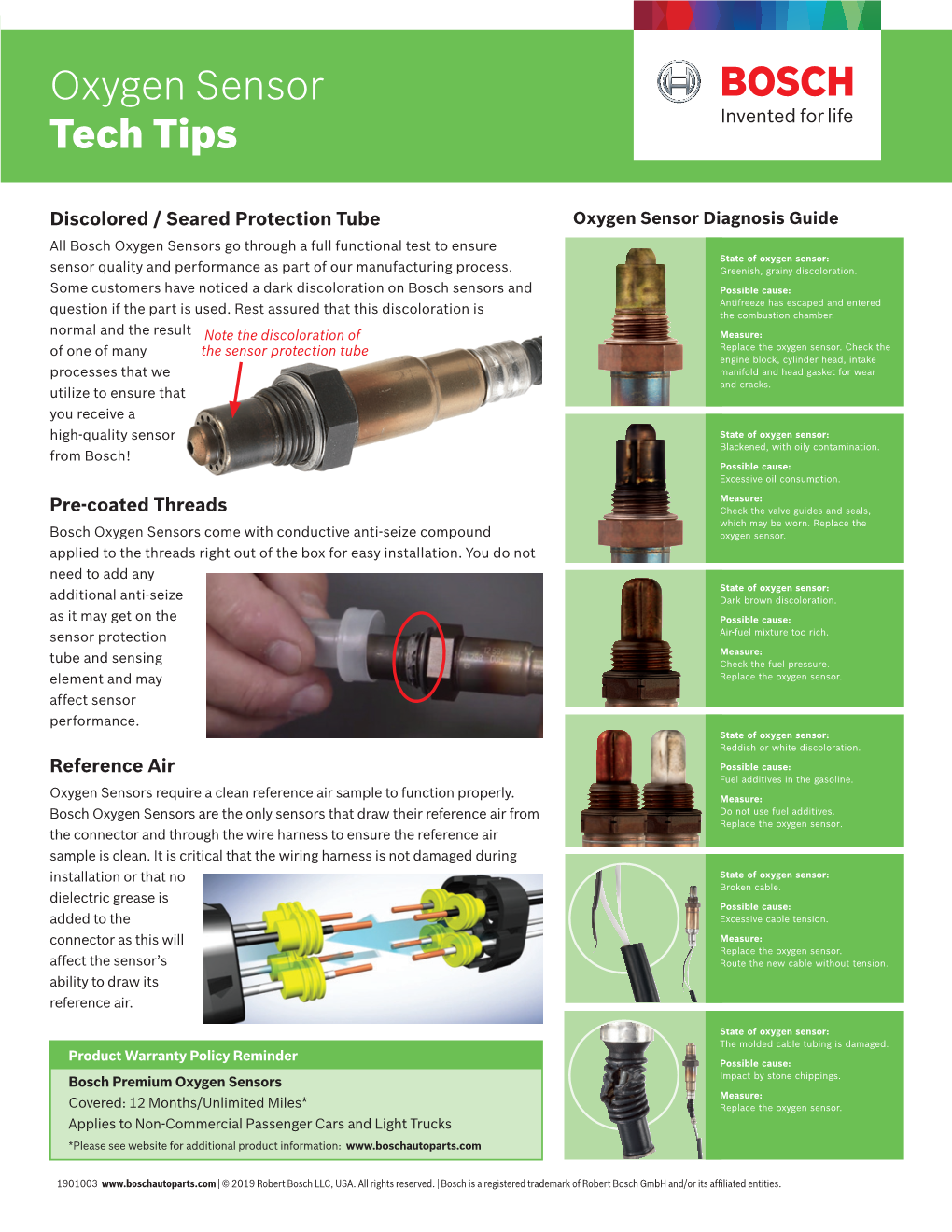 Bosch Oxygen Sensor Tech Tips