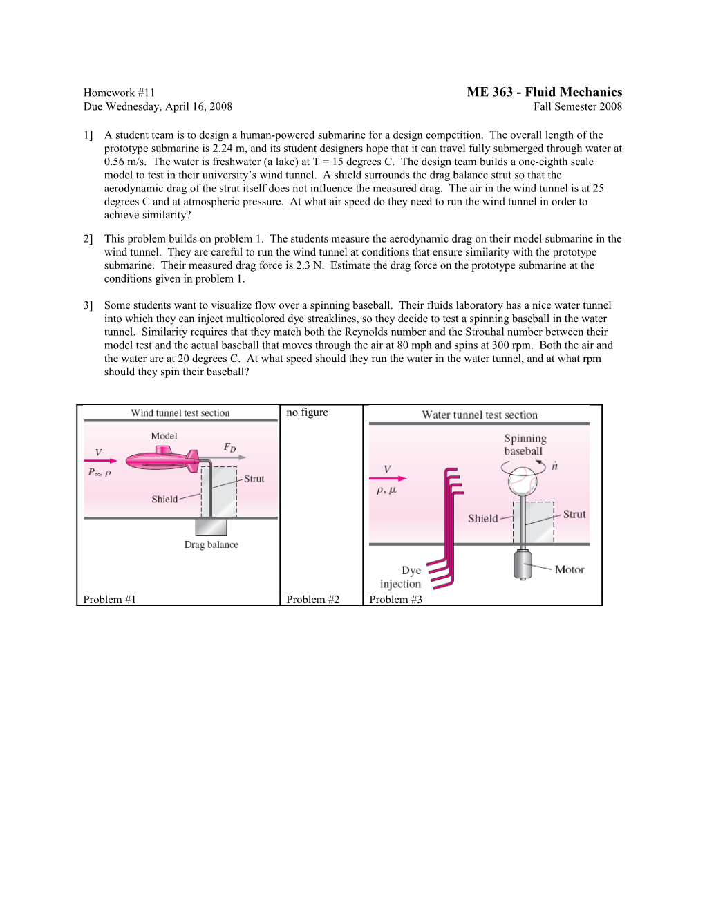 Homework #11 ME 363 - Fluid Mechanics