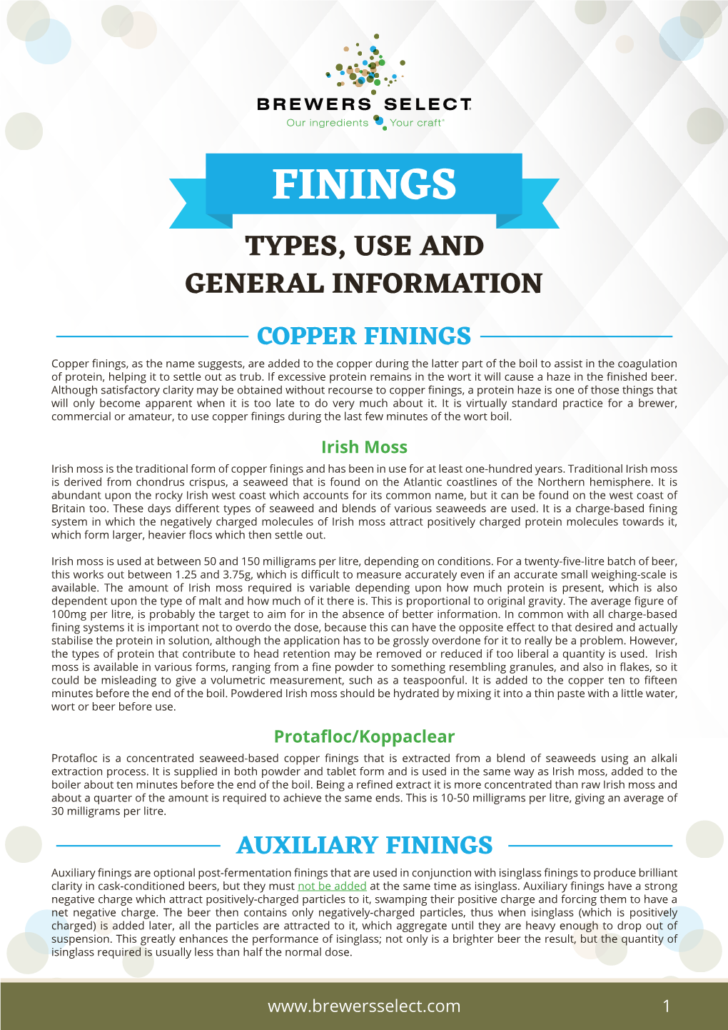 Brewers Select Finings Help Guide.Pdf