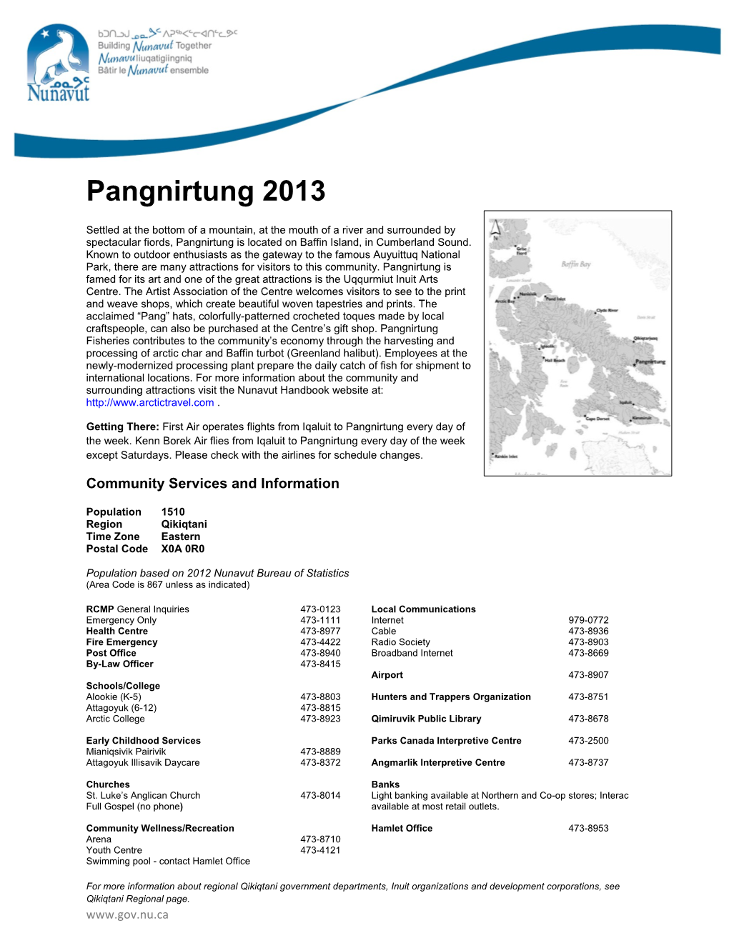 Pangnirtung 2013