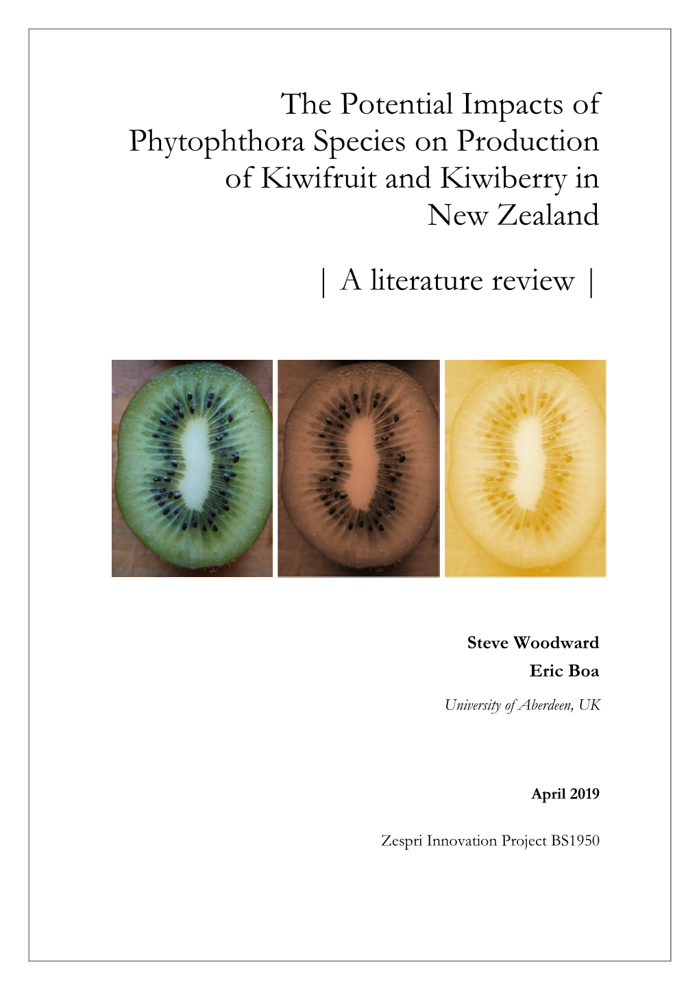 BS1950 Phytophthora Review FINAL REPORT