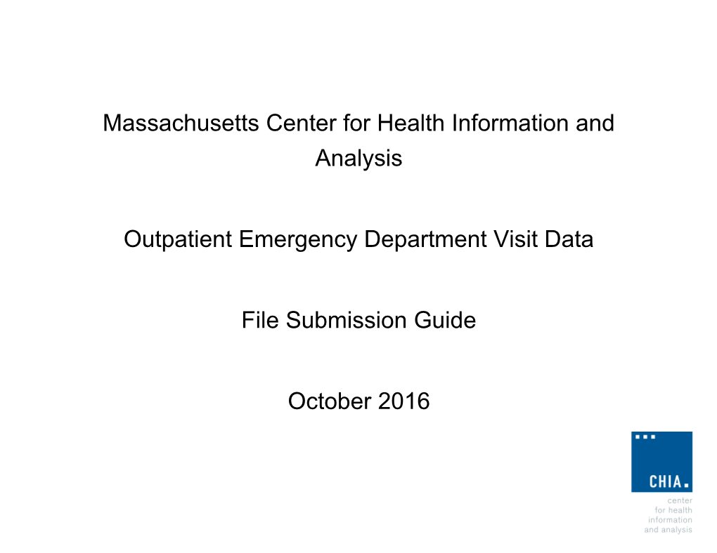 Massachusetts Center for Health Information and Analysis s1