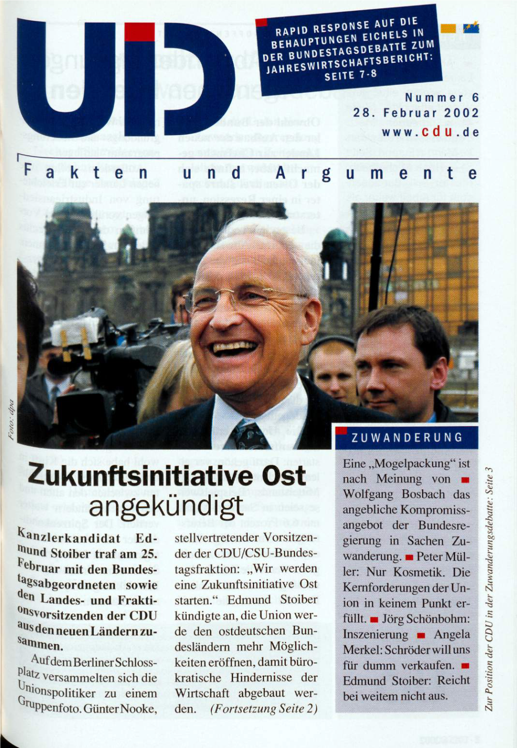 UID 2002 Nr. 6, Union in Deutschland