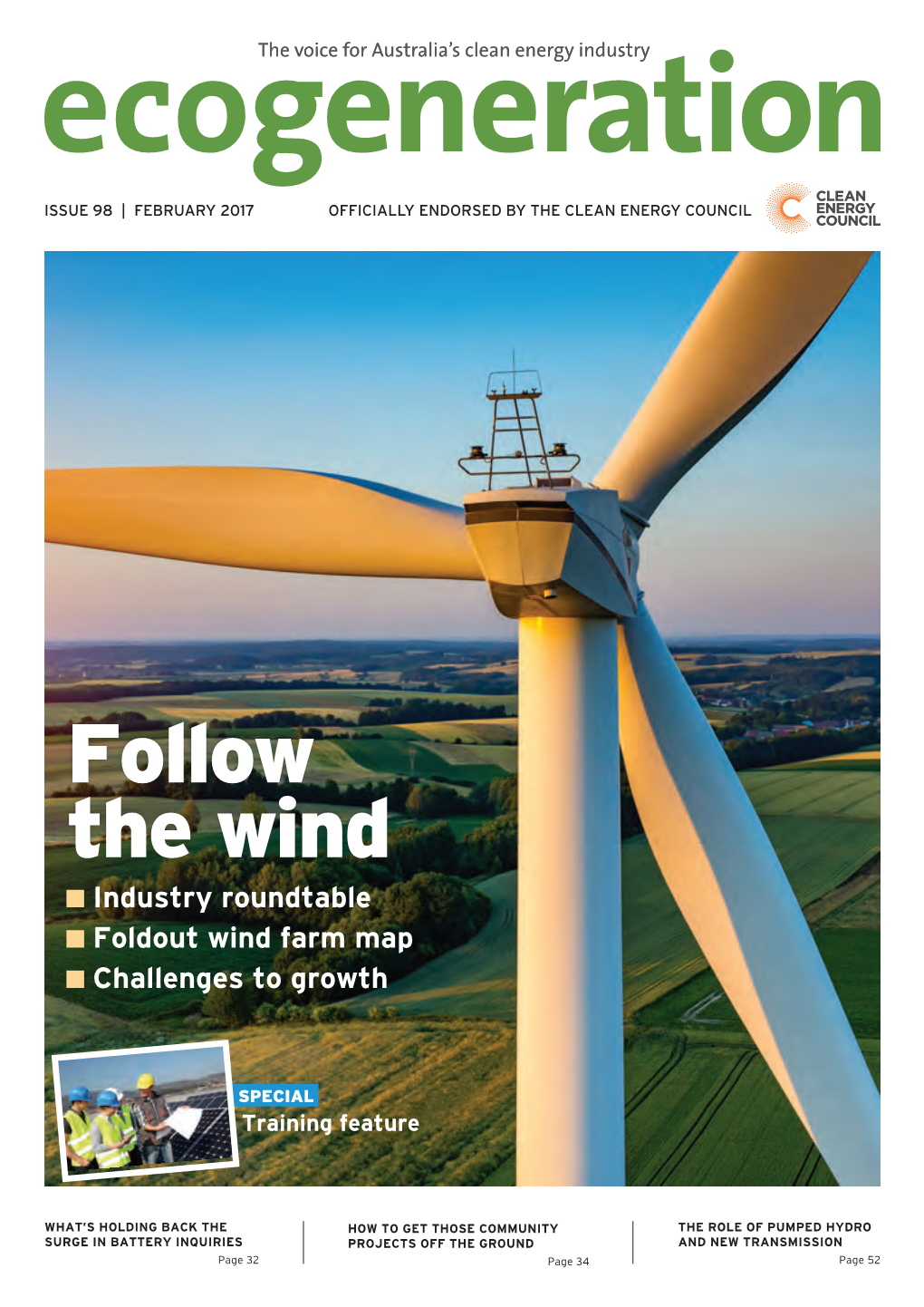 Follow the Wind Industry Roundtable Foldout Wind Farm Map Challenges to Growth