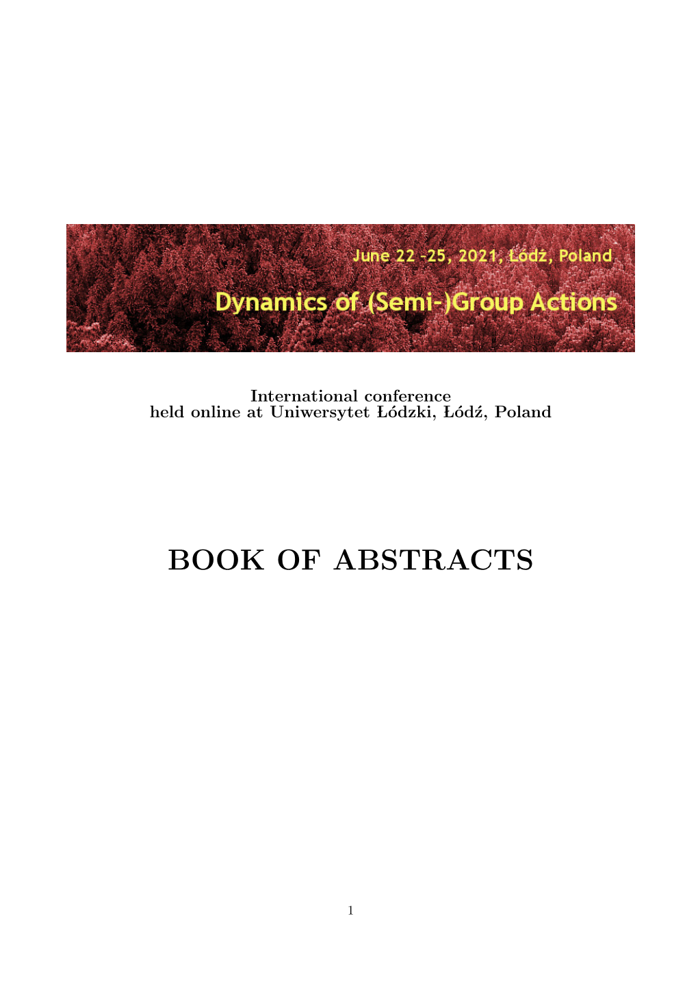 Book of Abstracts