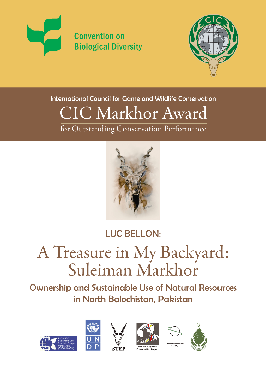 CIC Markhor Award a Treasure in My