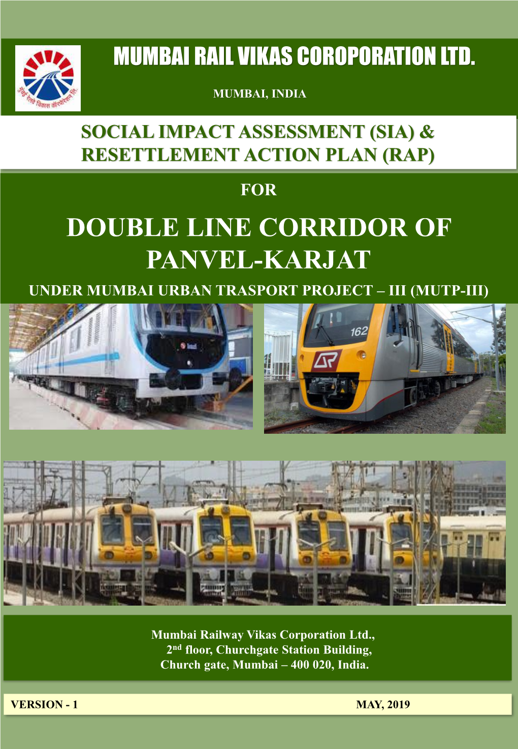 Double Line Corridor of Panvel-Karjat Under Mumbai Urban Trasport Project – Iii (Mutp-Iii)