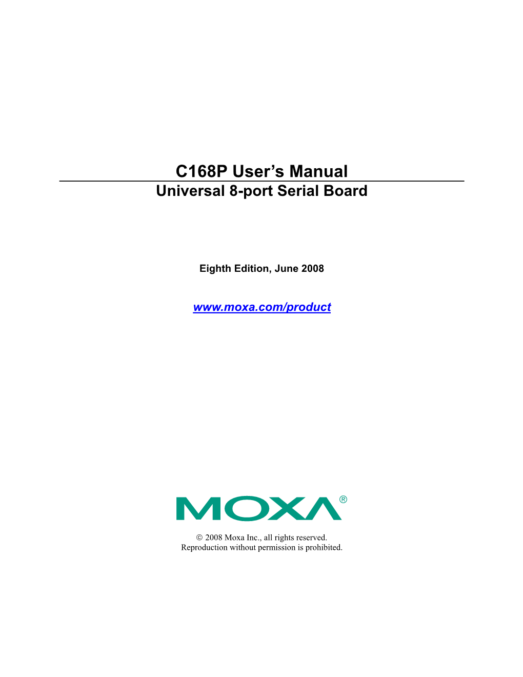 C168P User's Manual (This Manual) ¡Ñ V Pcomm Lite Diskette 1