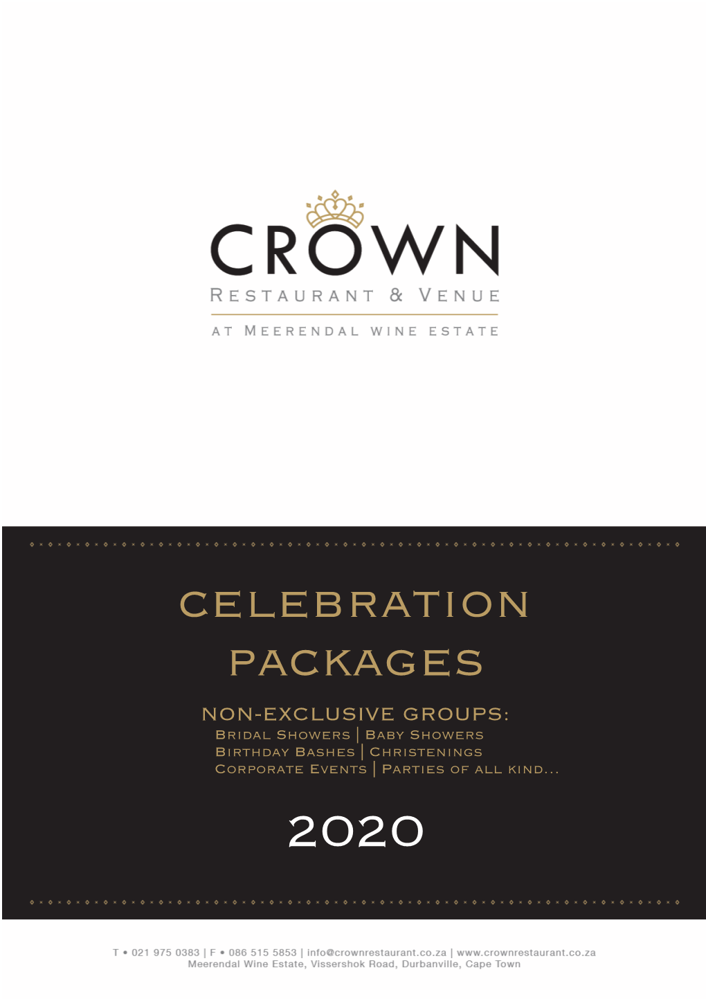 Celebration Packages 2020