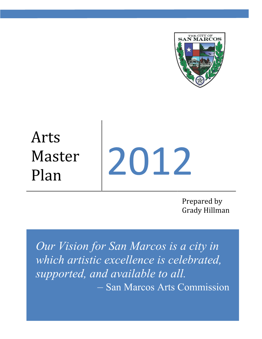 Arts Master Plan 2012