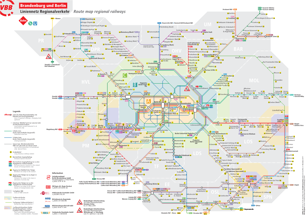 Liniennetz Verkehrsverbund Berlin-Brandenburg