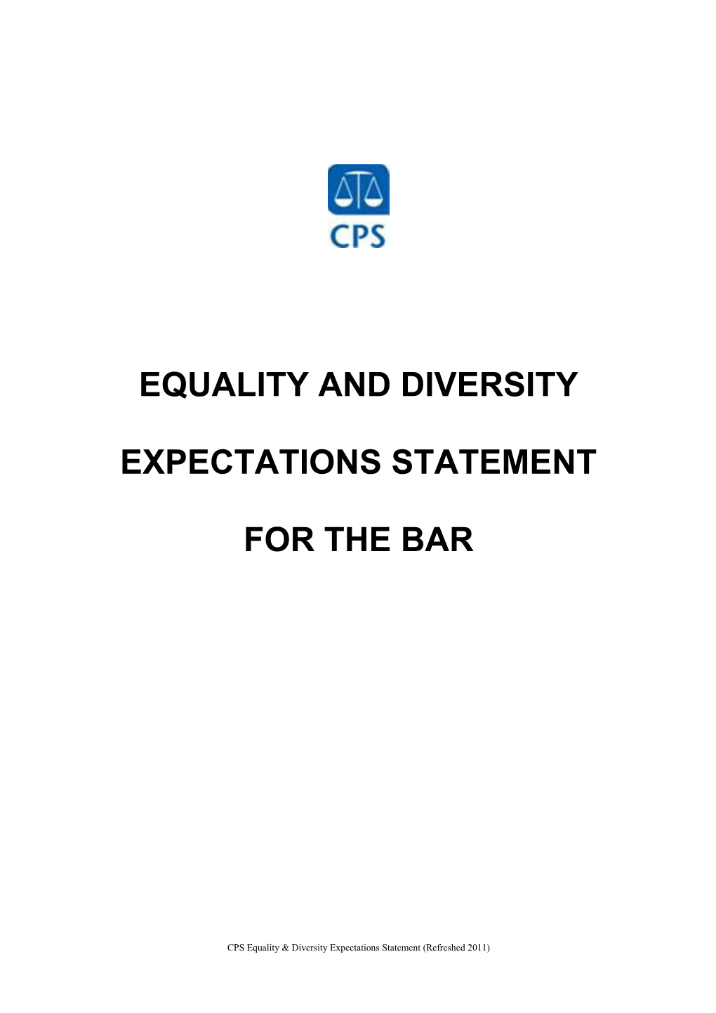 Equality and Diversity