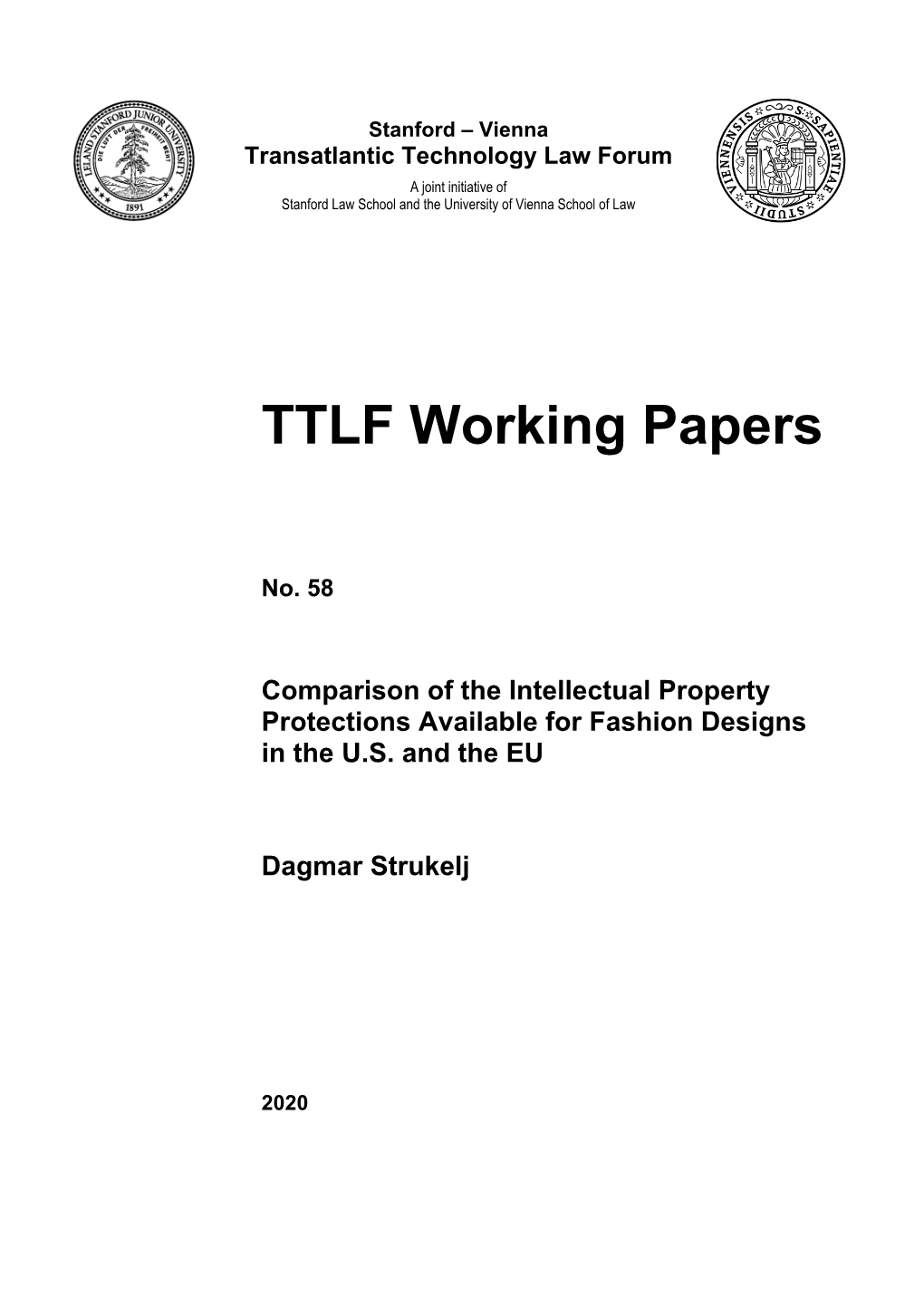 TTLF Working Papers