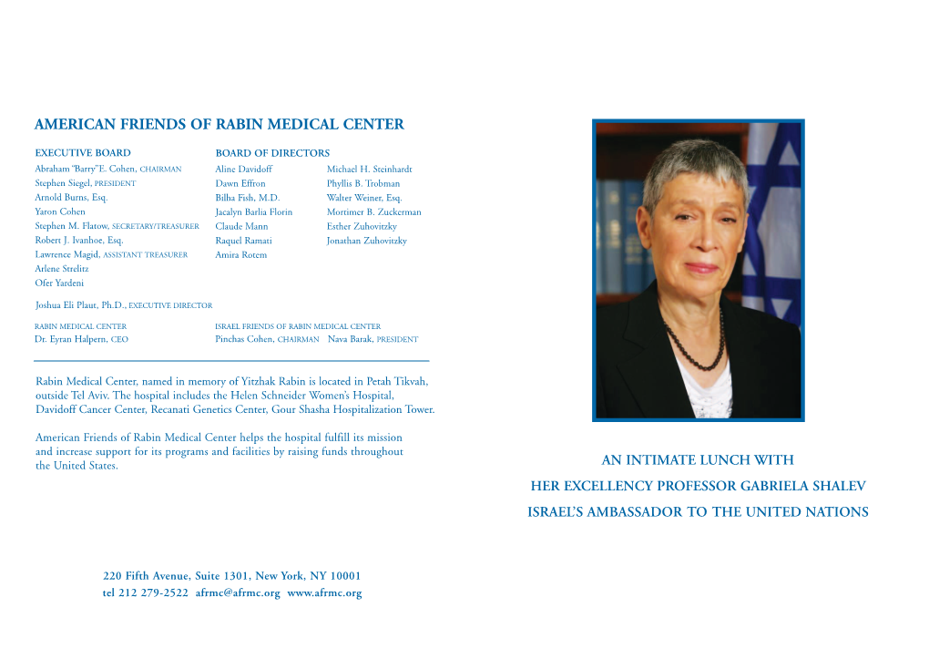 American Friends of Rabin Medical Center