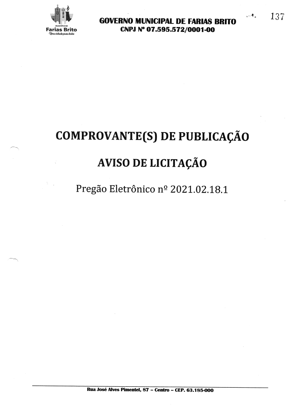 Comprovante(S) De Publicação