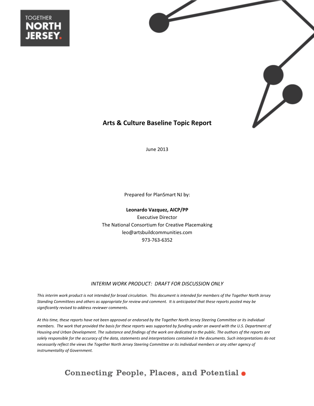 Arts & Culture Baseline Topic Report