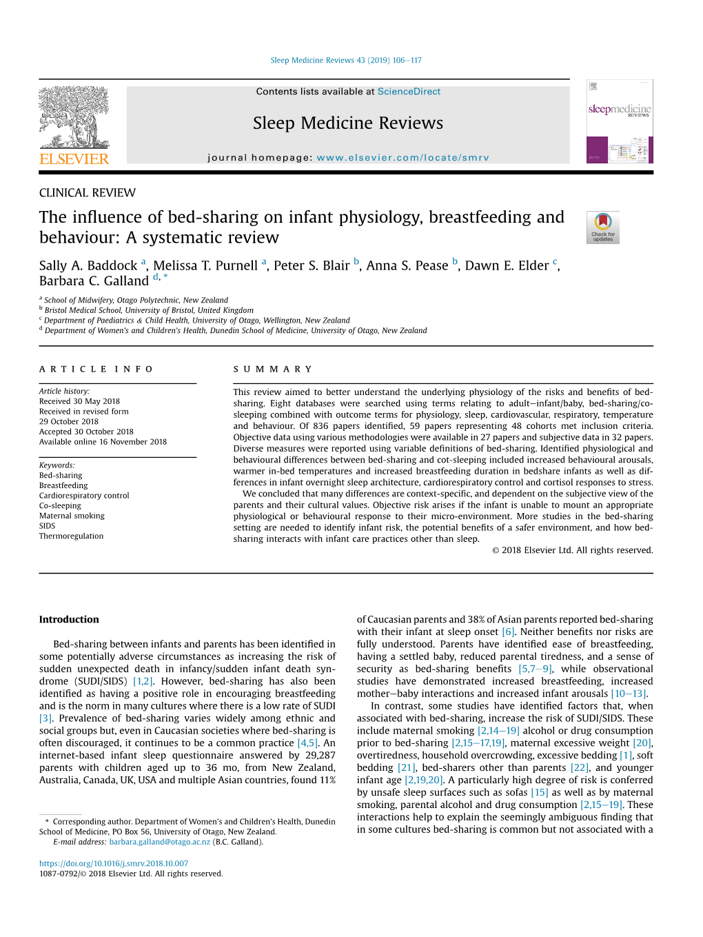 The Influence of Bed-Sharing on Infant Physiology, Breastfeeding And