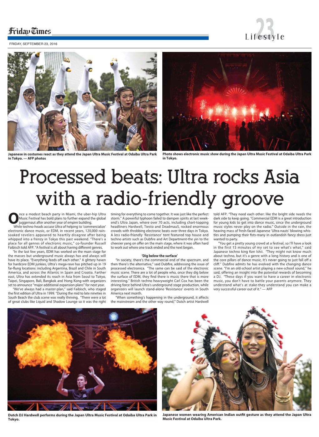 Processed Beats: Ultra Rocks Asia with a Radio-Friendly Groove Nce a Modest Beach Party in Miami, the Uber-Hip Ultra Timing for Everything to Come Together