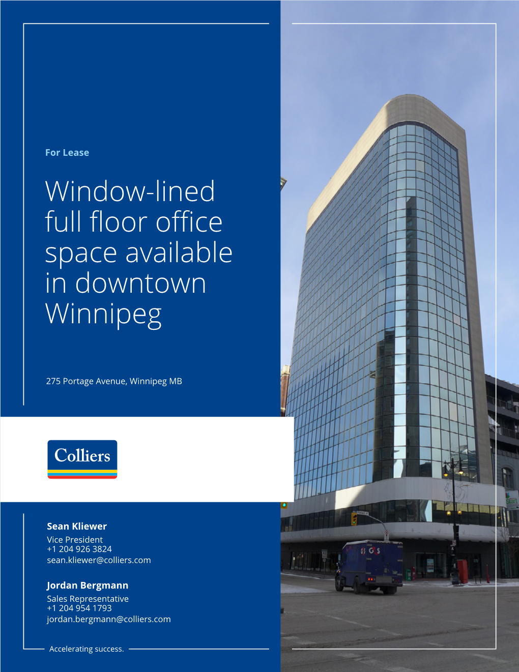 Window-Lined Full Floor Office Space Available in Downtown Winnipeg