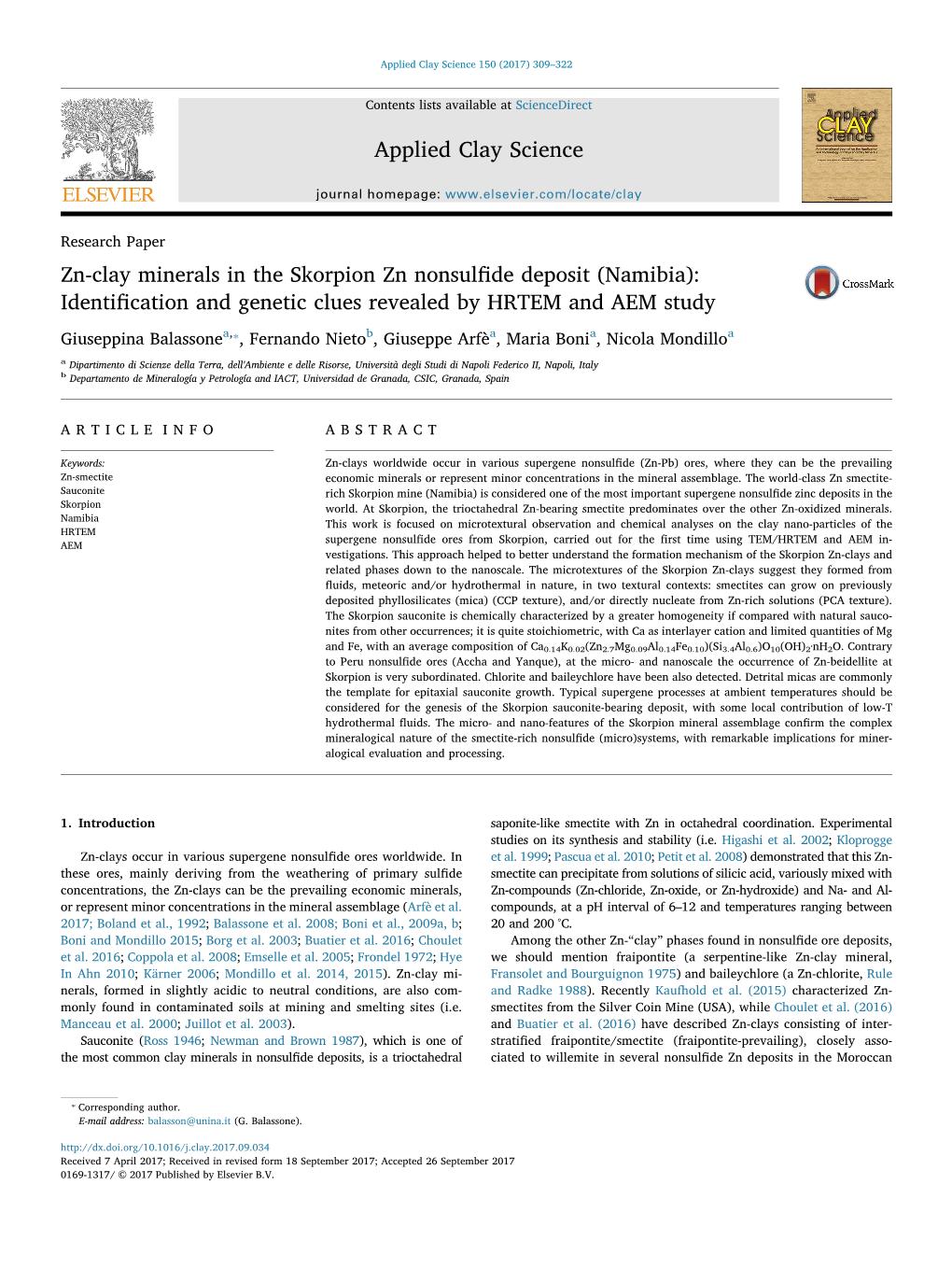 Namibia): MARK Identiﬁcation and Genetic Clues Revealed by HRTEM and AEM Study