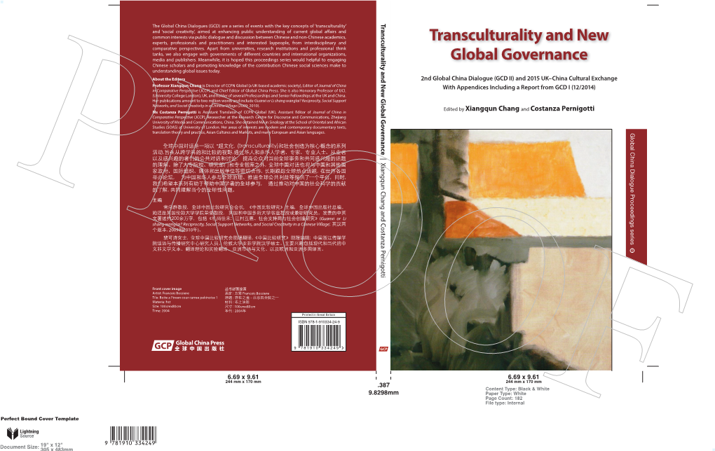 Transculturality and New Global Governance PROOF