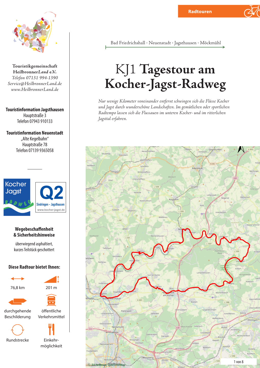 KJ1 Tagestour Am Kocher Jagst Radweg.Indd