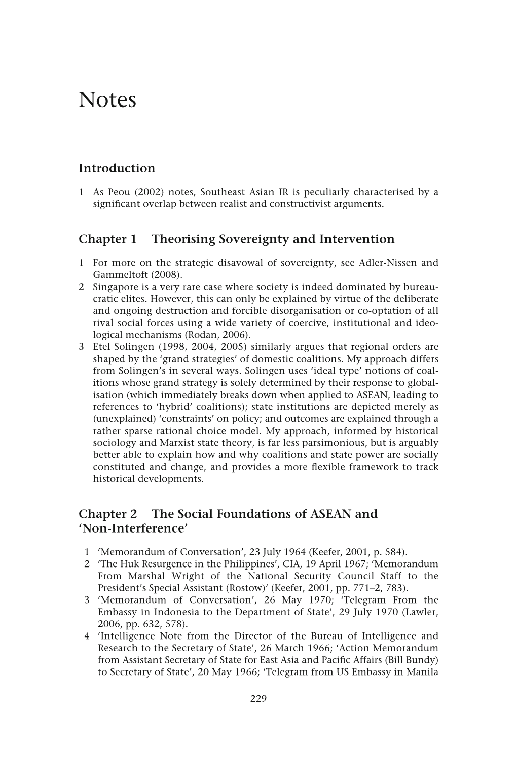 Introduction Chapter 1 Theorising Sovereignty and Intervention
