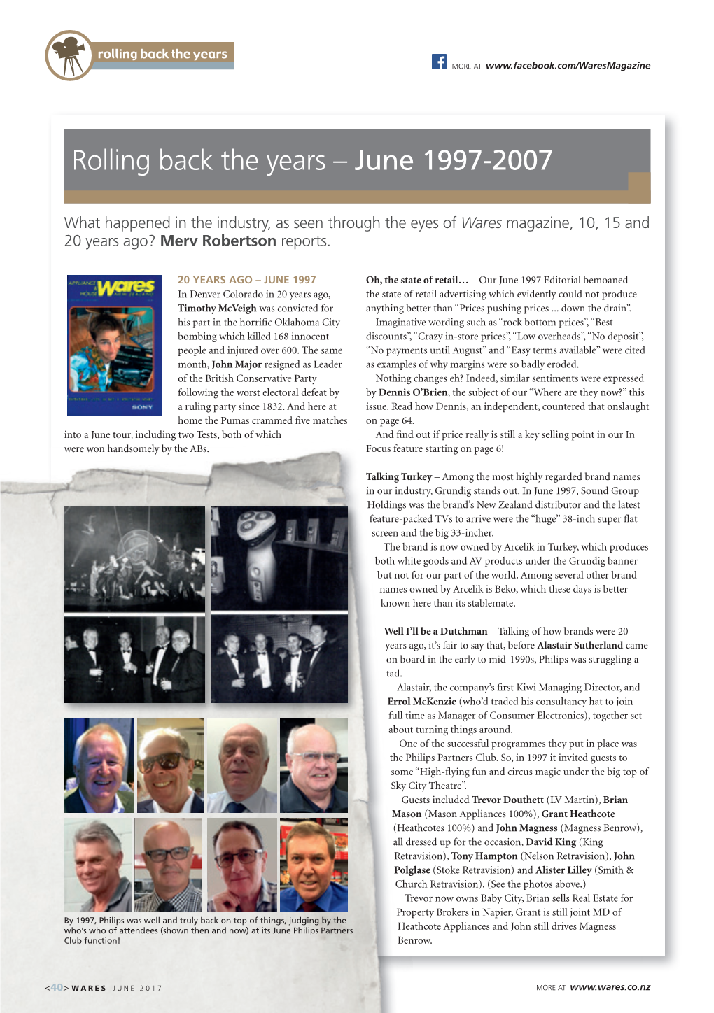 Rolling Back the Years – June 1997-2007