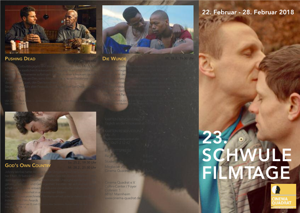 23. Schwule Filmtage