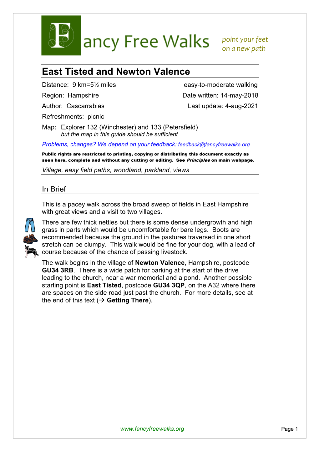 East Tisted and Newton Valence