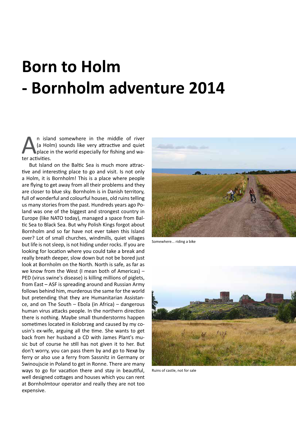 Born to Holm - Bornholm Adventure 2014