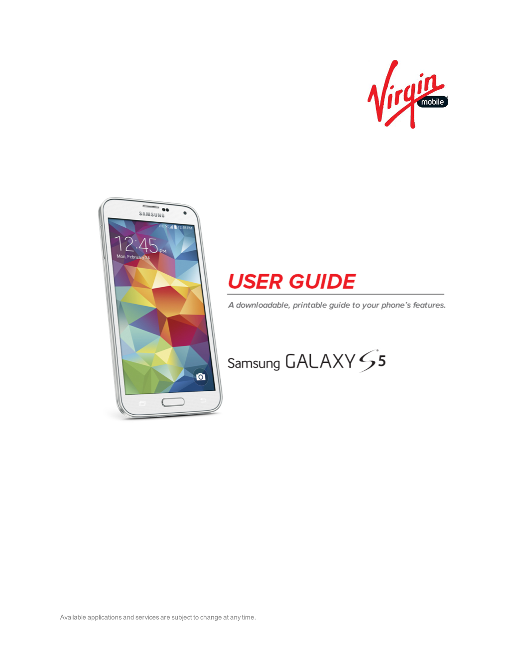 Samsung Galaxy S 5 User Guide