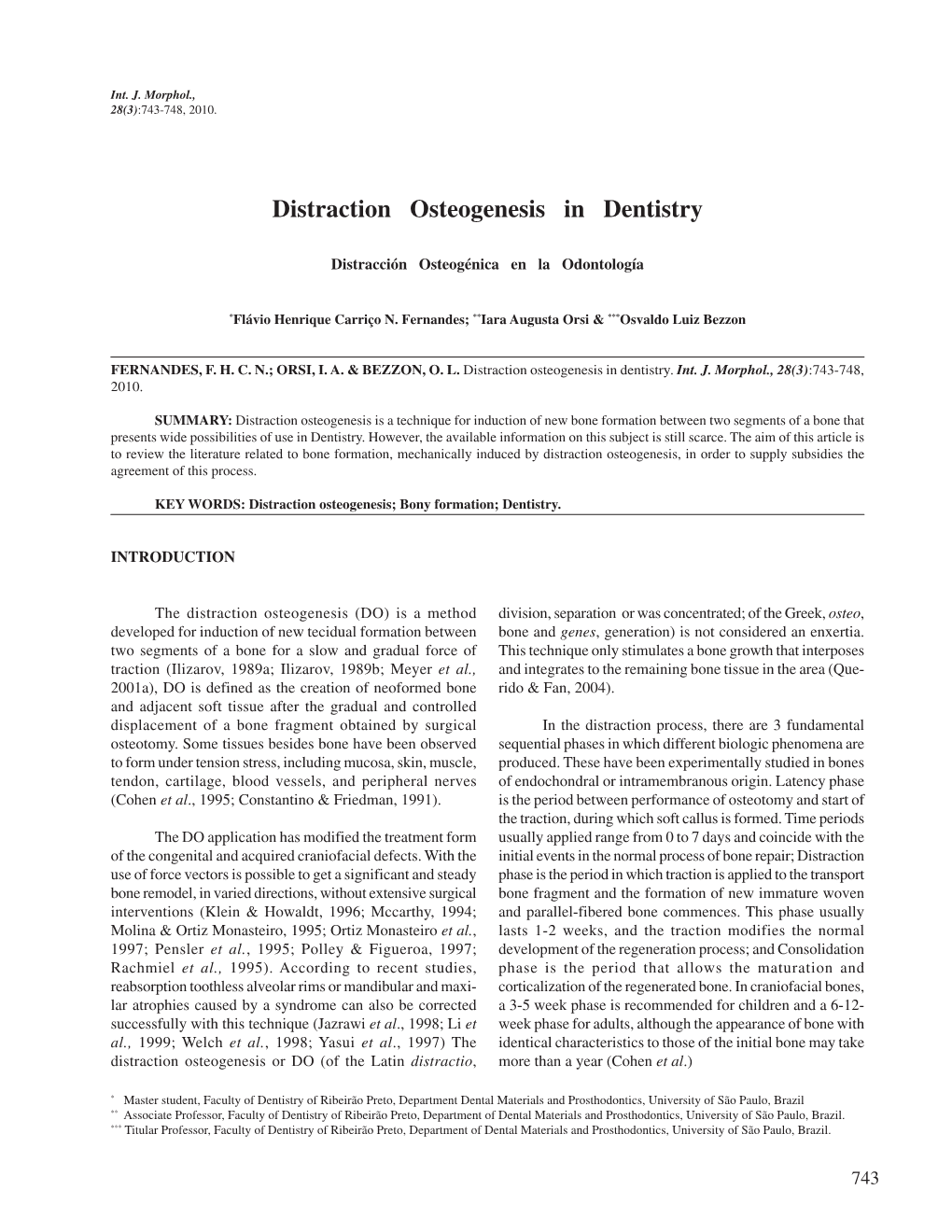 Distraction Osteogenesis in Dentistry