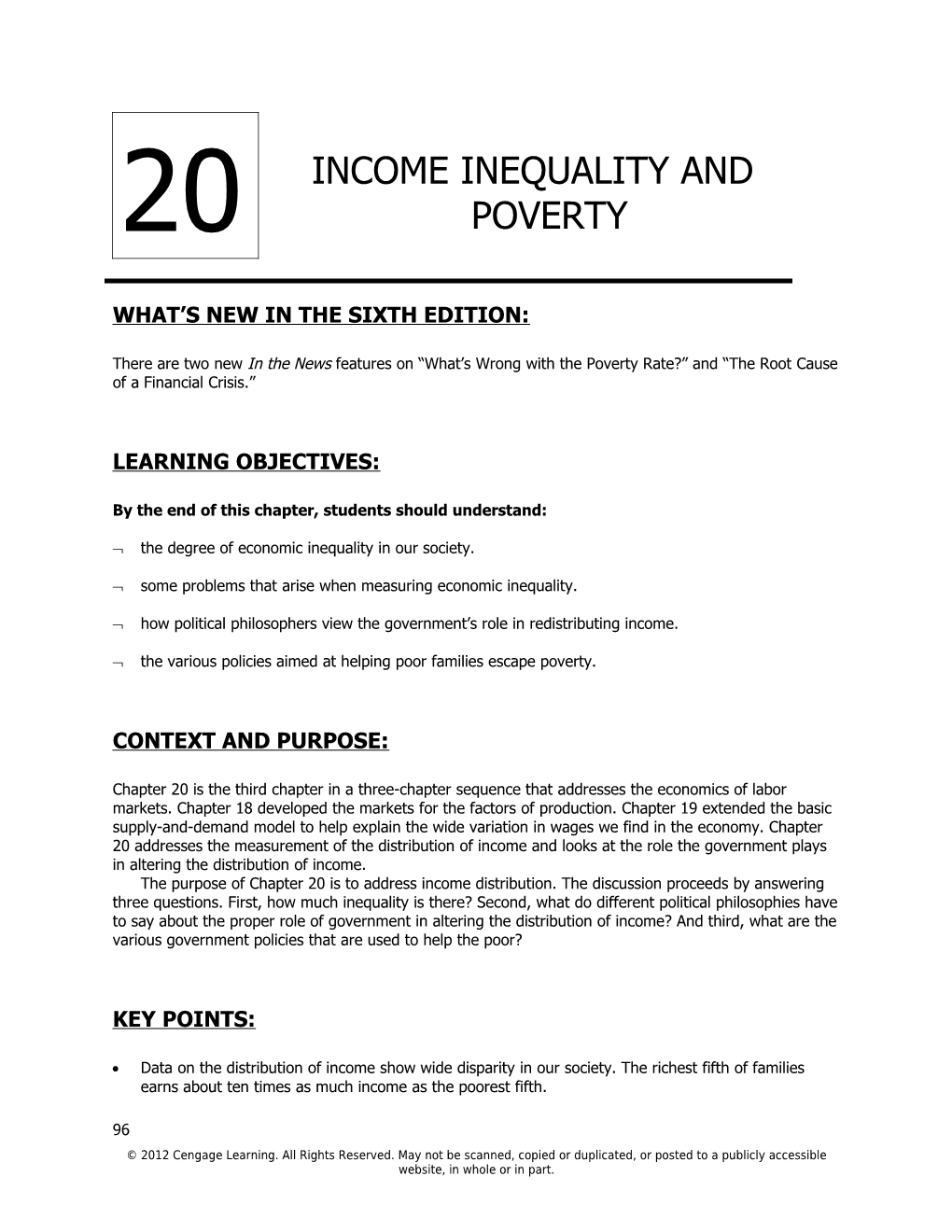 Chapter 20/Income Distribution and Poverty 361