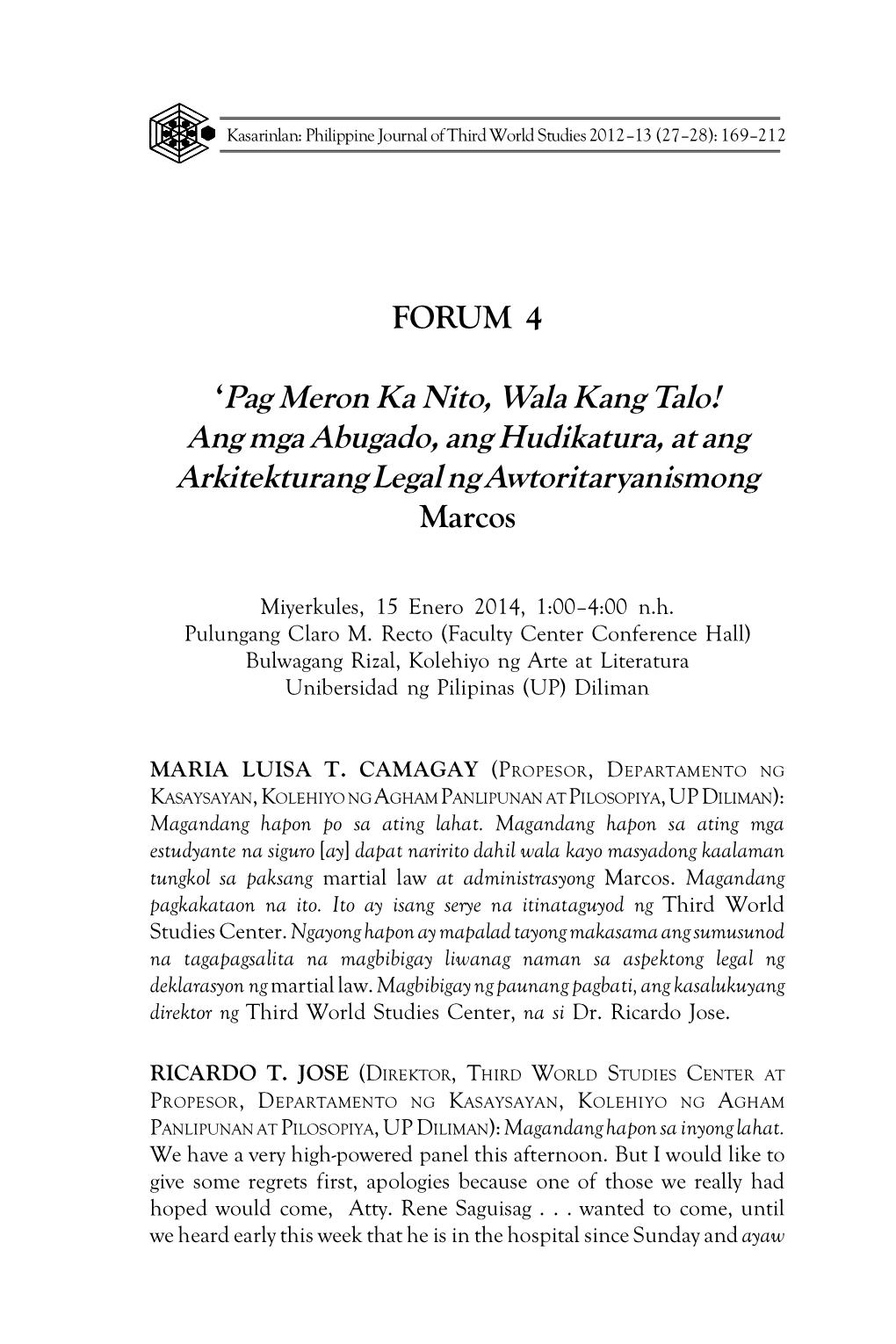 Pag Meron Ka Nito, Wala Kang Talo! Ang Mga Abugado, Ang Hudikatura, at Ang Arkitekturang Legal Ng Awtoritaryanismong Marcos