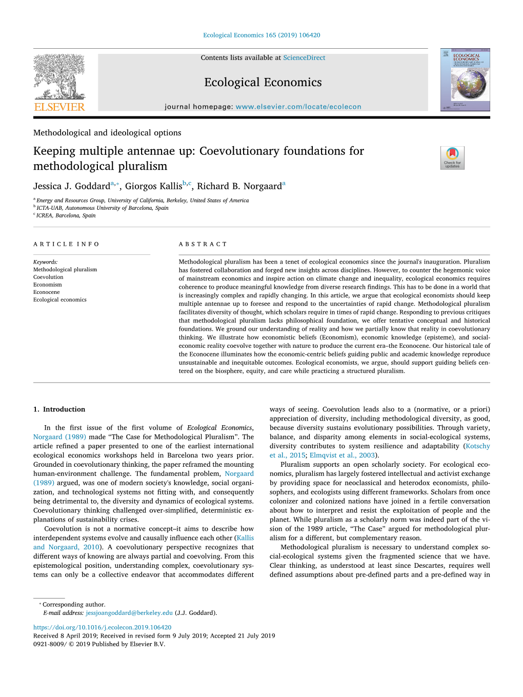 Keeping Multiple Antennae up Coevolutionary Foundations For