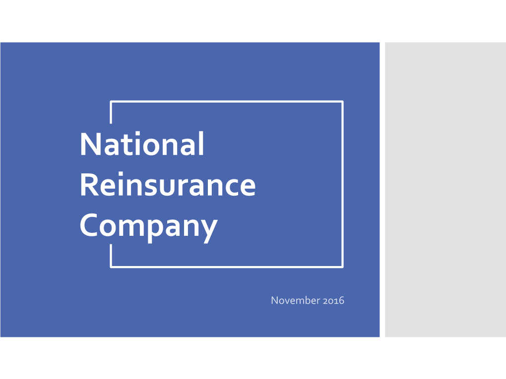 National Reinsurance Company